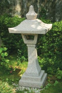 Shizendou, grau & rosa, Höhe 95 - 115 cm, Sockellaterne 5-tlg.