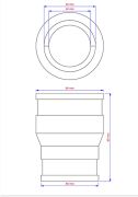 Flexible Reduziermuffe 50 x 40 mm