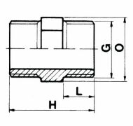 PVC-Doppelnippel von 1/4" bis 4"...