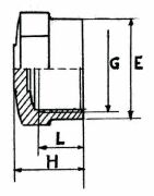 PVC-Gewindestopfen 1 Zoll