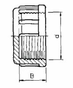 PVC Schraubkappe Innengewinde in " 1 1/2"