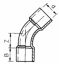 PVC-Bogen 45° Durchmesser 32 mm