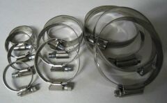 Niro-Schlauchklemme Durchmesser 35 - 50 mm