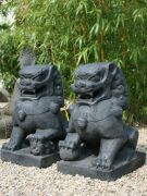 Tempelwächter, Set mit 2 Löwen, Höhe 60 cm