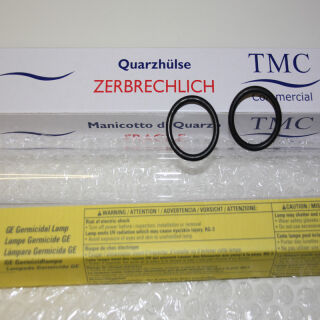 Set TMC Quarzlas mit O-Ring und Leuchtmittel