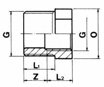 Reduzierring Außen- X Innengewinde 1/2 - 3"