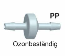 PP R&uuml;ckschlagventil von 4 bis 12 mm (Ozonbest&auml;ndig)